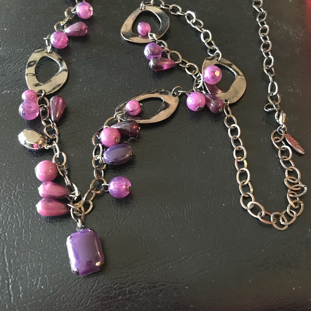 3 for $20 Avenue Purple Dangle Necklace - Picture 7 of 7